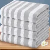 stripe bath towel