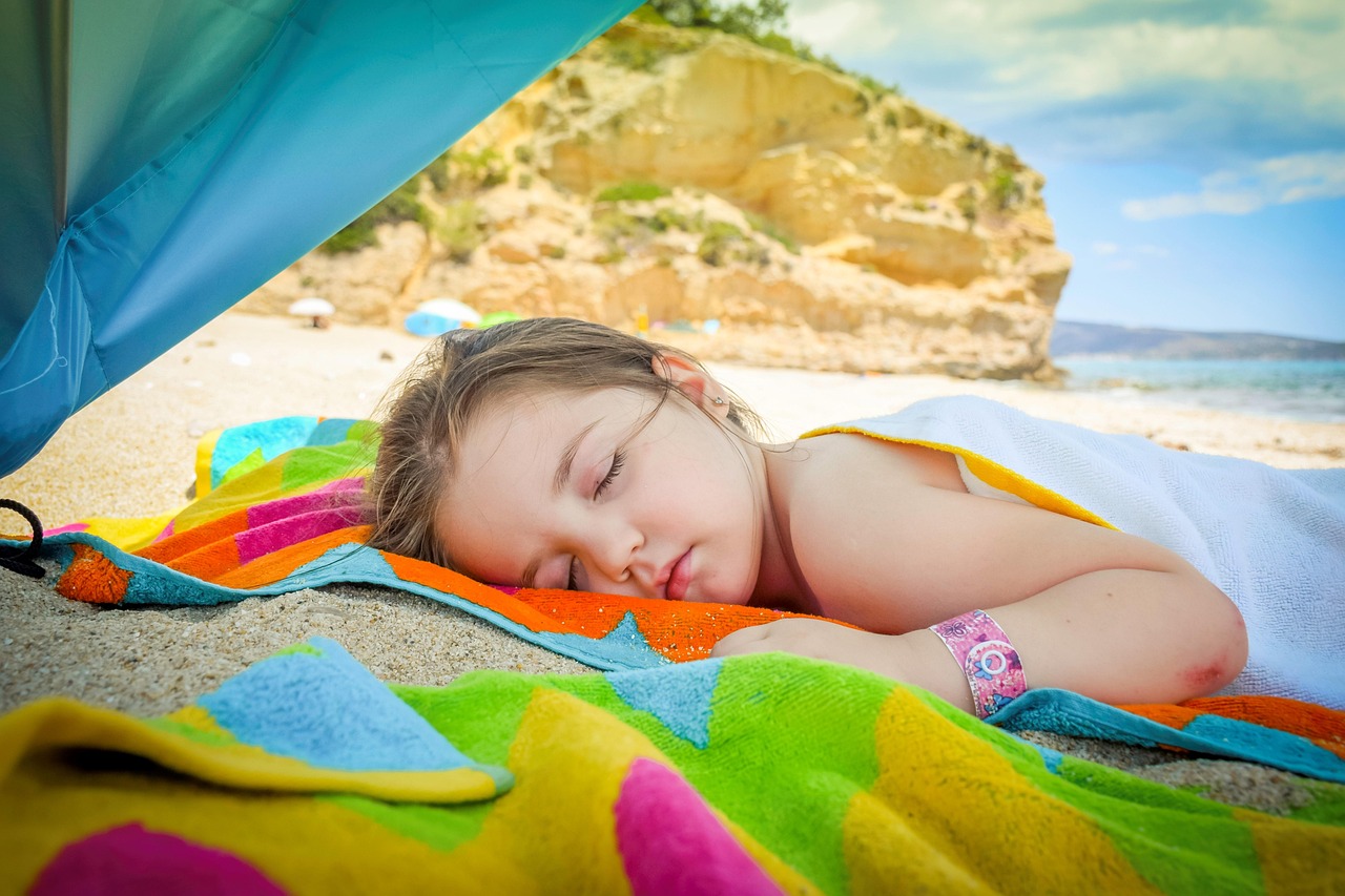 girl, childhood, child, kid, happy, portrait, daughter, person, trip, summer, travel, outdoors, holidays, sea, nature, vacation, beach, sun, sleep, sand, ocean, island