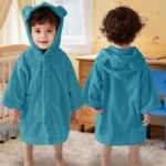 Pink Bear Baby Hooded Towel