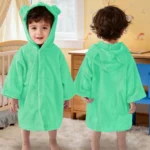 Pink Bear Baby Hooded Towel