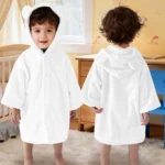 Pink Bear Baby Hooded Towel