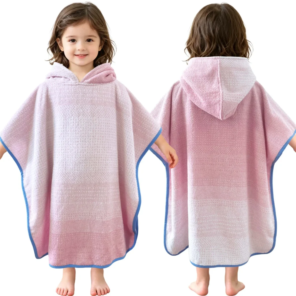 1 Toddler Hooded Bath Towel Poncho | 3-5 Years