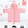 Pink Bear Baby Hooded Towel