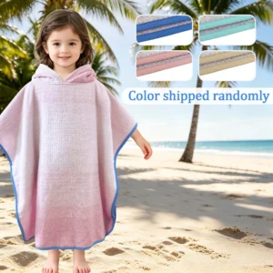 Toddler Hooded Bath Towel Poncho | 3-5 Years