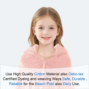 Kids Hooded Bath Towel Wrap | 6-10 Years