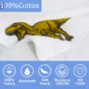 Dinosaur Kids Towel Material Feature How to use kids dinosaur hooded poncho towel, multi-scene use diagram for bath pool beach