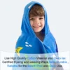 Shark Kids Hooded Towel VOOVA & MOVAS Shark Kids Cotton Pool Towel, 3–8 Years