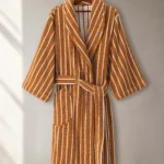 voova-cotton-towel-robe-shawl-collar-floral-Caramel