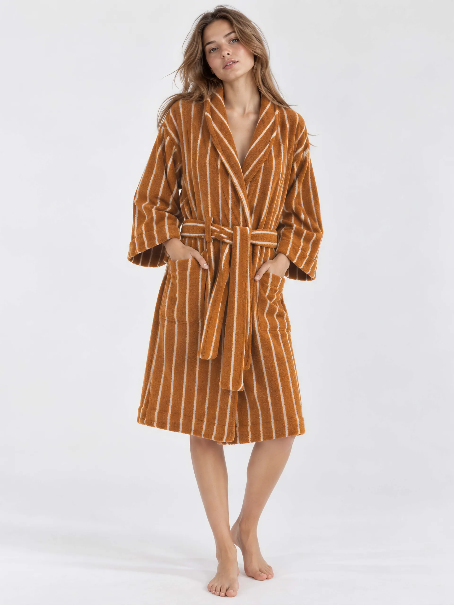 voova-cotton-towel-robe-shawl-collar-floral-Caramel2