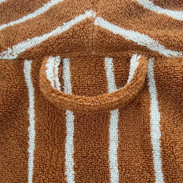 VOOVA & MOVAS Cotton Striped Towel Robe with Shawl Collar – Light Blue - 图片 24