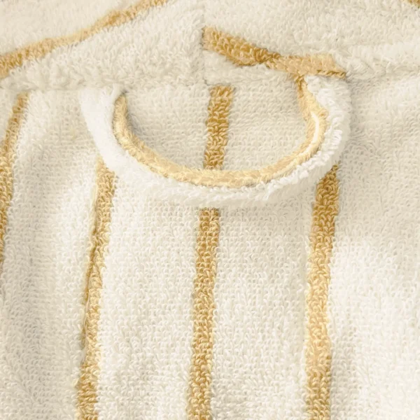 VOOVA & MOVAS Cotton Striped Towel Robe with Shawl Collar – Light Blue - 图片 30