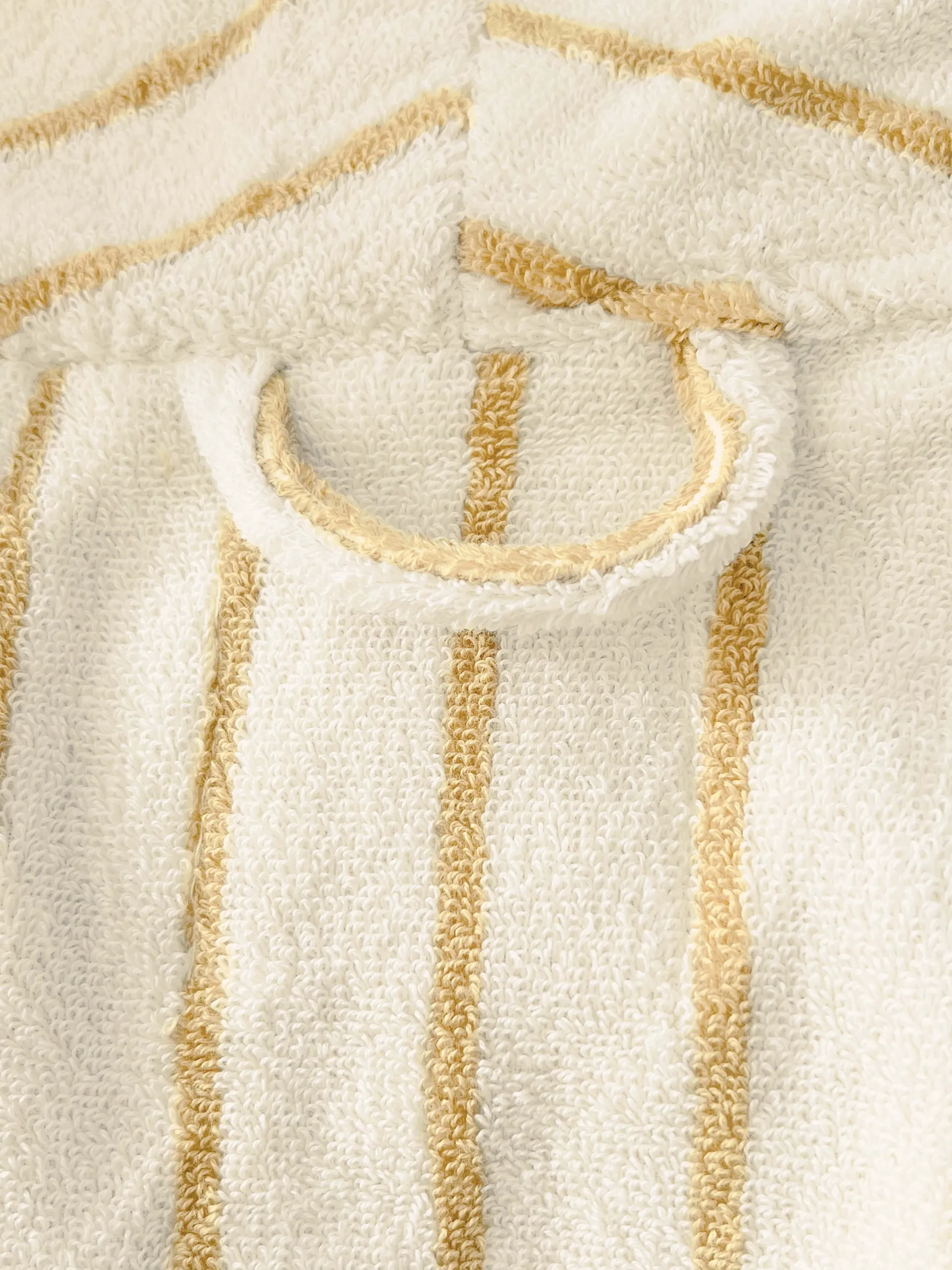 VOOVA & MOVAS Cotton Striped Towel Robe with Shawl Collar – Light Blue - 图片 30