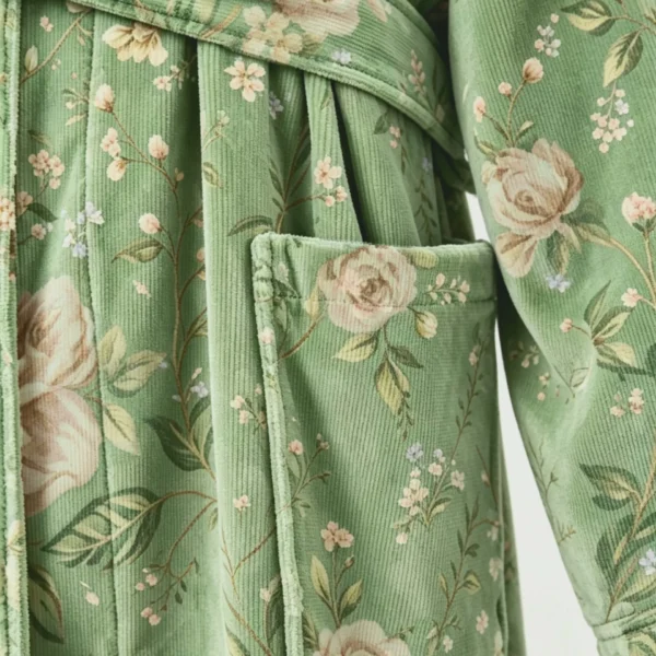 voova-cotton-towel-robe-shawl-collar-floral-green5